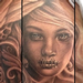 Tattoos - Black and Grey Girl Tattoo - 66298